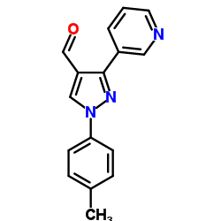 3-(PYRIDIN-3-YL)-1-P-TOLYL-1H-PYRAZOLE-4-CARBALDEHYDE结构式