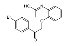 N-[2-[2-(4-bromophenyl)-2-oxoethoxy]phenyl]acetamide结构式