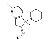 N-(3,6-dimethyl-3-piperidin-1-yl-1H-inden-2-ylidene)hydroxylamine结构式