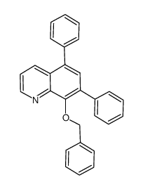 5,7-diphenyl-8-benzyloxyquinoline结构式