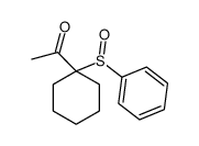 1-[1-(benzenesulfinyl)cyclohexyl]ethanone Structure