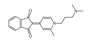 2-[1-(3-dimethylamino-propyl)-2-methyl-1H-pyridin-4-ylidene]-indan-1,3-dione结构式