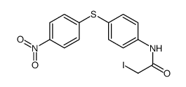 2-iodo-N-[4-(4-nitrophenyl)sulfanylphenyl]acetamide Structure