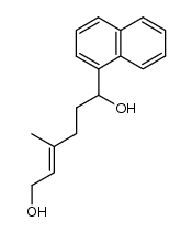 3-methyl-6-(naphthalen-1-yl)-hex-2-ene-1,6-diol Structure