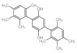 2,5-bis(2,3,4,6-tetramethylphenyl)benzene-1,4-diol structure