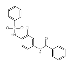 Benzamide,N-[3-chloro-4-[(phenylsulfonyl)amino]phenyl]- Structure