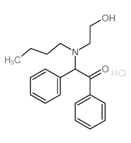 Ethanone,2-[butyl(2-hydroxyethyl)amino]-1,2-diphenyl-, hydrochloride (9CI)结构式