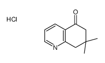 7,7-dimethyl-6,8-dihydroquinolin-5-one,hydrochloride结构式