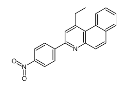 1-ethyl-3-(4-nitrophenyl)benzo[f]quinoline Structure