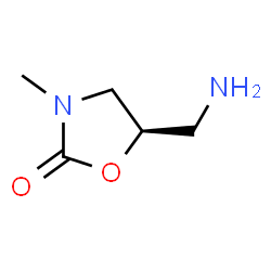 2-Oxazolidinone,5-(aminomethyl)-3-methyl-,(5R)-(9CI) structure