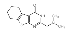 2-[(dimethylamino)methyl]-5,6,7,8-tetrahydro-3H-[1]benzothiolo[2,3-d]pyrimidin-4-one结构式