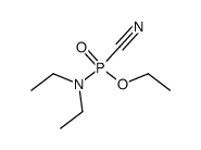 cyano-phosphonic acid ethyl ester-diethylamide Structure