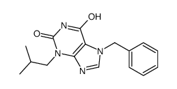 7-benzyl-3-(2-methylpropyl)xanthine Structure