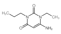 2,4(1H,3H)-Pyrimidinedione,6-amino-1-ethyl-3-propyl- Structure