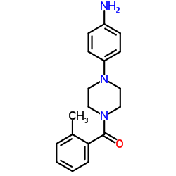 [4-(4-Amino-phenyl)-piperazin-1-yl]-o-tolyl-methanone结构式