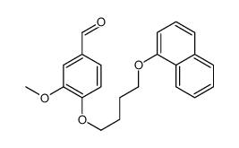 3-methoxy-4-(4-naphthalen-1-yloxybutoxy)benzaldehyde Structure
