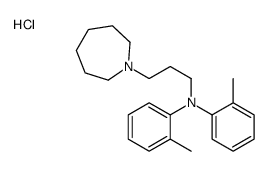 N-[3-(azepan-1-yl)propyl]-2-methyl-N-(2-methylphenyl)aniline,hydrochloride结构式