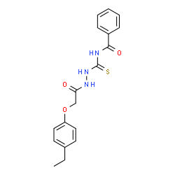 1-(2-(4-ETHYLPHENOXY)ACETYL)-4-BENZOYLTHIOSEMICARBAZIDE结构式