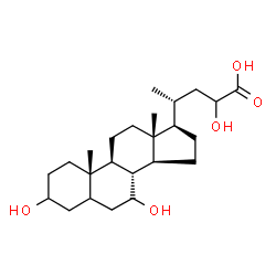 3,7,23-Trihydroxycholan-24-oic acid structure