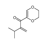1-(2,3-dihydro-1,4-dioxin-5-yl)-3-methyl-2-methylidenebutan-1-one结构式
