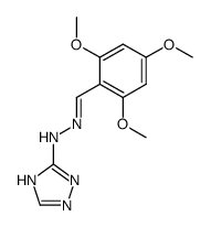 2,4,6-trimethoxy-benzaldehyde (1H-[1,2,4]triazol-3-yl)-hydrazone结构式