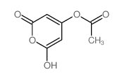 (2-hydroxy-6-oxo-pyran-4-yl) acetate structure