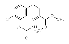 [[4-(4-chlorophenyl)-1,1-dimethoxy-butan-2-ylidene]amino]urea结构式