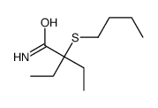 2-Butylthio-2-ethylbutyramide结构式