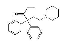 2,2-Diphenyl-1-ethyl-4-piperidino-1-butanimine结构式