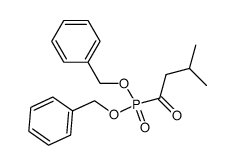 (3-methyl-butyryl)-phosphonic acid dibenzyl ester结构式