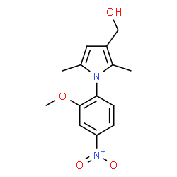 1-(2-METHOXY-4-NITROPHENYL)-2,5-DIMETHYL-1H-PYRROLE-3-METHANOL Structure