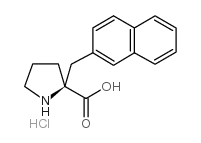 (S)-α-(2-萘甲基)脯氨酸盐酸盐结构式