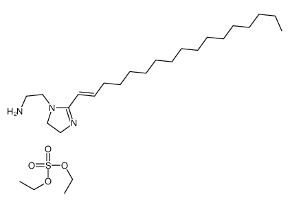 diethyl sulphate, compound with [[2-(heptadecenyl)-4,5-dihydro-1H-imidazol-1-yl]ethyl]amine (1:1)结构式