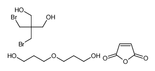 2,2-bis(bromomethyl)propane-1,3-diol,furan-2,5-dione,3-(3-hydroxypropoxy)propan-1-ol结构式