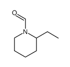 1-Piperidinecarboxaldehyde, 2-ethyl- (9CI)结构式