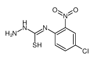 1-amino-3-(4-chloro-2-nitrophenyl)thiourea结构式