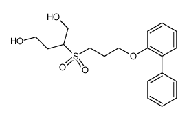 2-((3-([1,1'-biphenyl]-2-yloxy)propyl)sulfonyl)butane-1,4-diol结构式