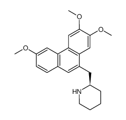 (R)-2-((2,3,6-trimethoxyphenanthren-10-yl)methyl)piperidine结构式