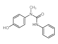 Urea,N-(4-hydroxyphenyl)-N-methyl-N'-phenyl- structure