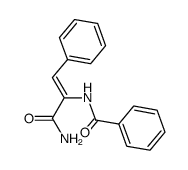 α-benzoylaminocinnamic acid amide结构式