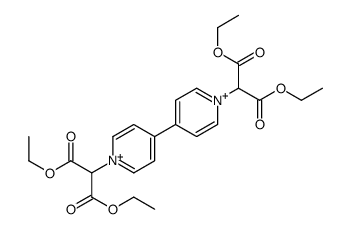 diethyl 2-[4-[1-(1,3-diethoxy-1,3-dioxopropan-2-yl)pyridin-1-ium-4-yl]pyridin-1-ium-1-yl]propanedioate结构式