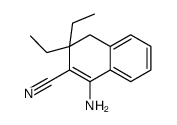 2-Naphthalenecarbonitrile,1-amino-3,3-diethyl-3,4-dihydro-(9CI) Structure