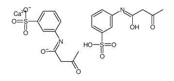 calcium bis(3-acetoacetylaminobenzenesulphonate) structure