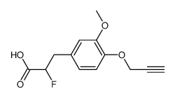 2-fluoro-3-{3-methoxy-4-(2-propynyloxy)phenyl}-propionic acid结构式