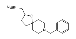 (8-Benzyl-1-oxa-8-azaspiro[4.5]dec-2-yl)acetonitrile Structure
