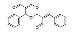 2-(3-oxo-1-phenylprop-1-en-2-yl)-4-phenyl-4H-1,3-dioxine-5-carbaldehyde Structure