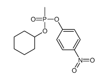 1-[cyclohexyloxy(methyl)phosphoryl]oxy-4-nitrobenzene结构式