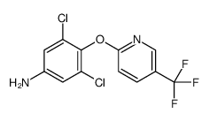 3,5-dichloro-4-[5-(trifluoromethyl)pyridin-2-yl]oxyaniline Structure