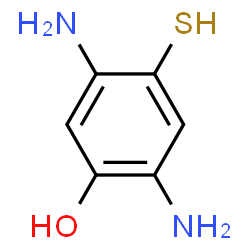 Phenol, 2,5-diamino-4-mercapto- (9CI) structure