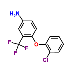 4-(2-Chlorophenoxy)-3-(trifluoromethyl)aniline Structure